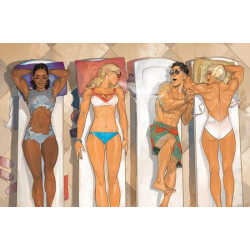 ACTION COMICS  1056 CVR F OTTO SCHMIDT SWIMSUIT 2 CARD STOCK VAR
