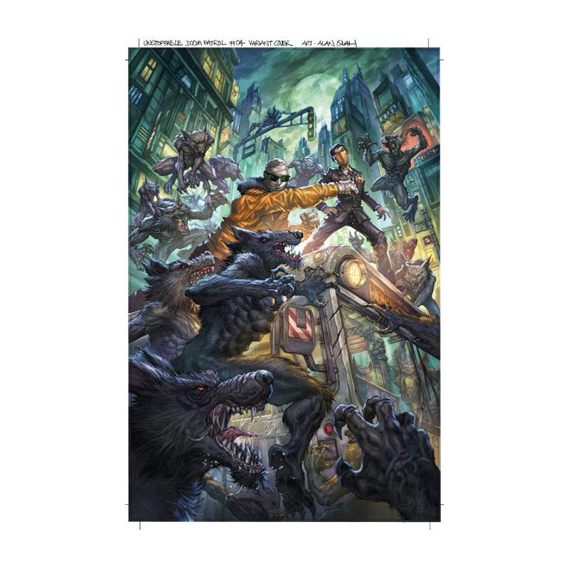 UNSTOPPABLE DOOM PATROL  4  OF 6  CVR B ALAN QUAH CARD STOCK VAR