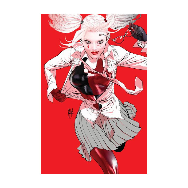 HARLEY QUINN BLACK WHITE REDDER  1  OF 6  CVR C GUILLEM MARCH VAR
