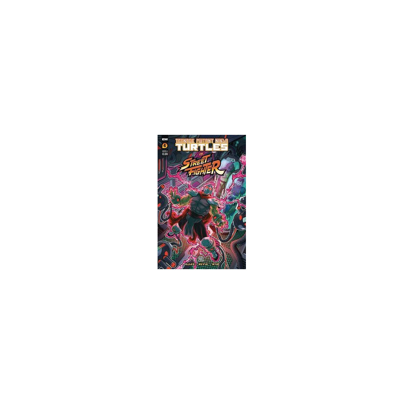 TMNT VS  STREET FIGHTER  4 CVR A MEDEL