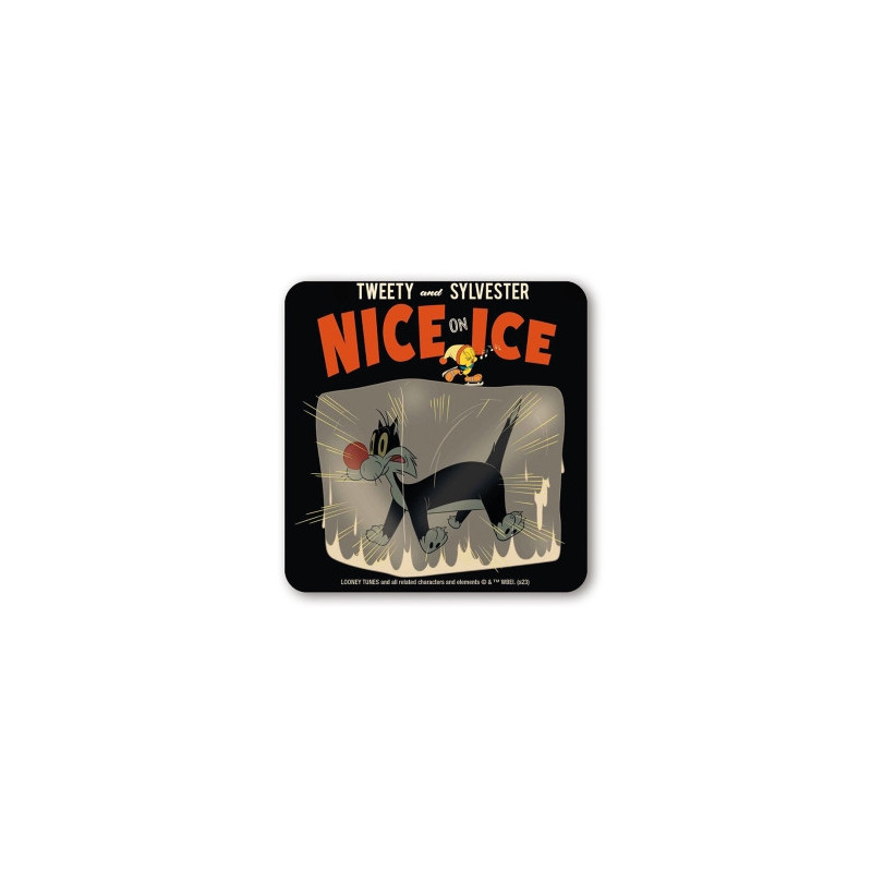 LOONEY TUNES  TWEETY AND SYLVESTER  NICE ON ICE COASTER
