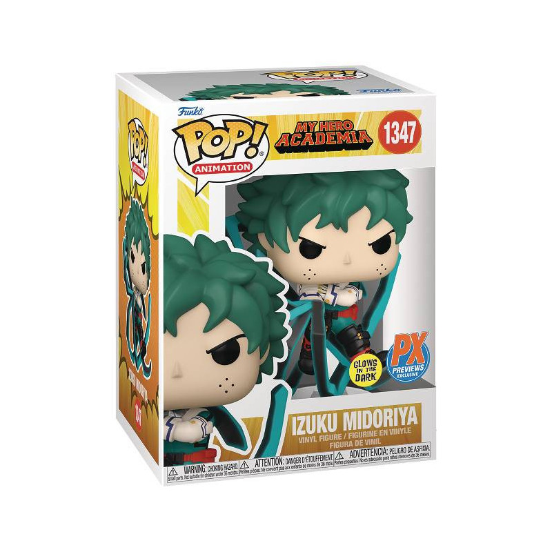 IZUKU MIDORIYA DEKU BLACK AVEC FOUET MY HERO ACADEMIA GLOW IN THE DARK