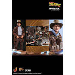 MARTY MCFLY RETOUR VERS LE FUTUR III FIGURINE MOVIE MASTERPIECE 28 CM