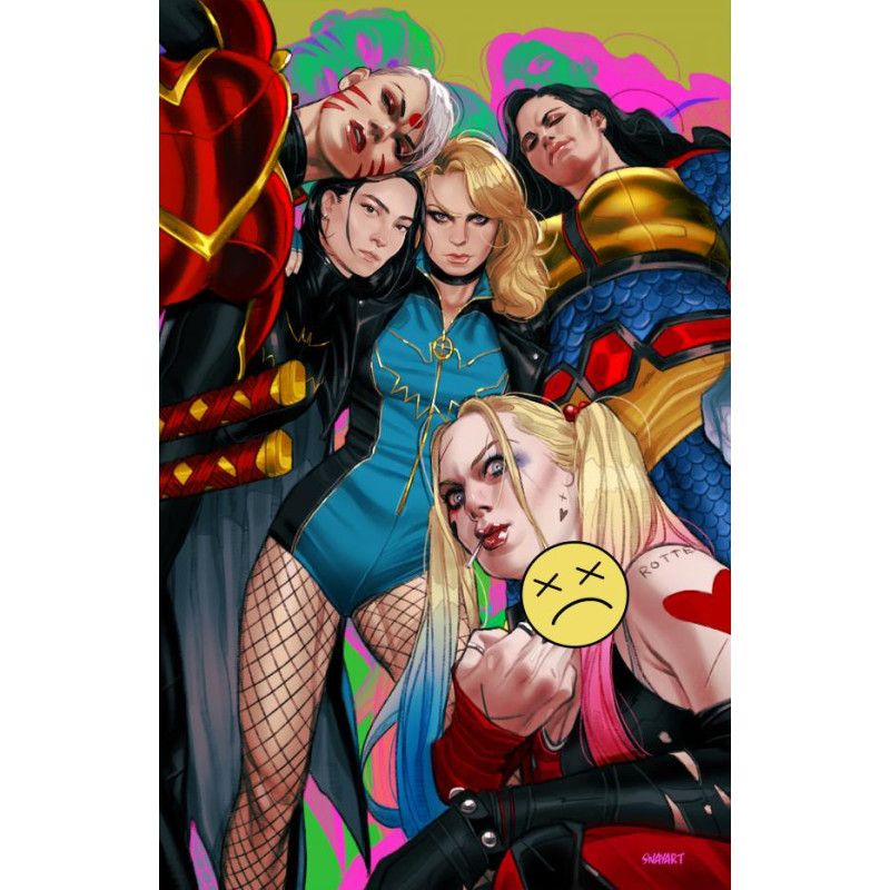 BIRDS OF PREY  4 CVR C JOSHUA SWAY SWABY CARD STOCK VAR