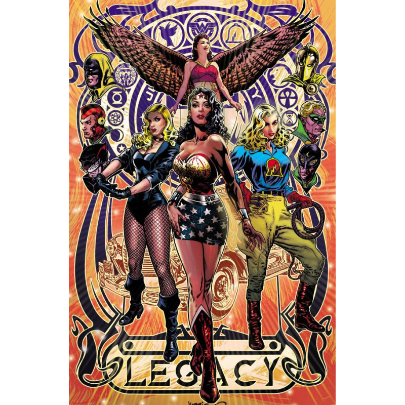 JUSTICE SOCIETY OF AMERICA  9  OF 12  CVR B TONY HARRIS CARD STOCK VAR