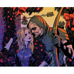 GREEN ARROW  6  OF 6  CVR C BECKY CLOONAN DC HOLIDAY CARD SPECIAL EDIT
