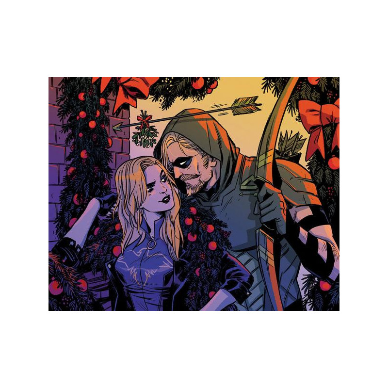 GREEN ARROW  6  OF 6  CVR C BECKY CLOONAN DC HOLIDAY CARD SPECIAL EDIT