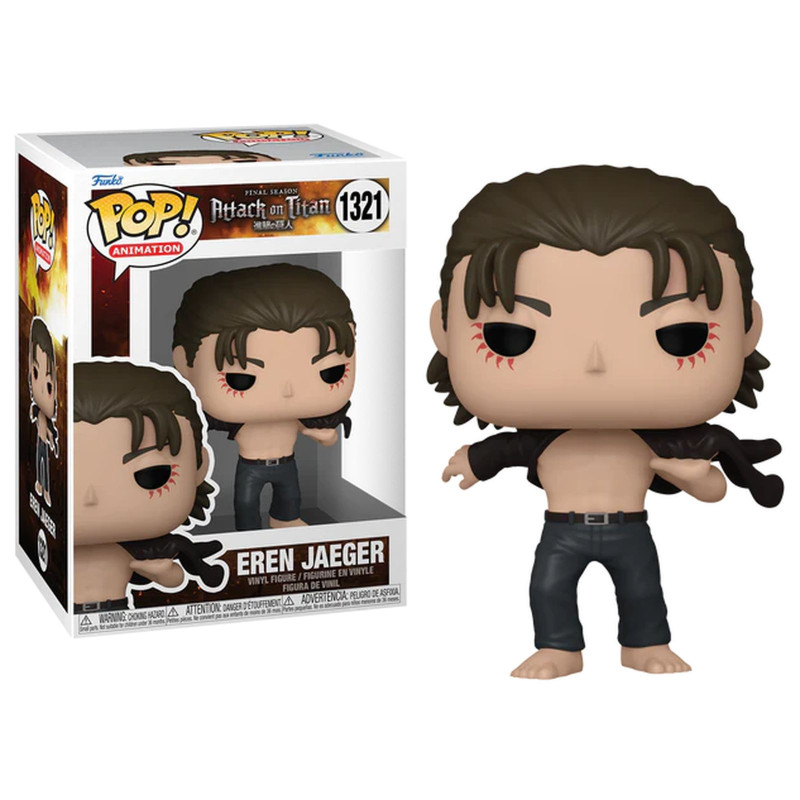 EREN JAEGER ATTACK ON TITAN POP ANIMATION VINYL FIGURINE 9 CM