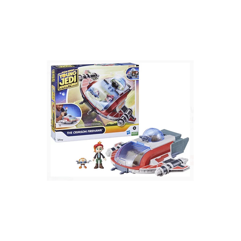 CRIMSON FIREHAWK SHIP STAR WARS YOUNG JEDI ADVENTURES