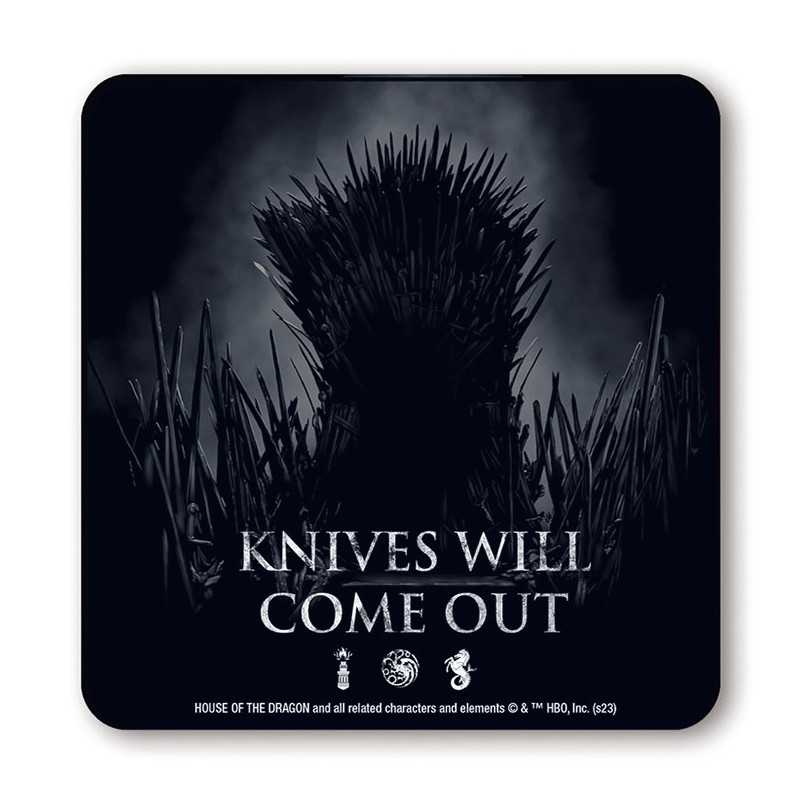 KNIVES WILL COME OUT GAME OF THRONES HOUSE OF THE DRAGON COASTER
