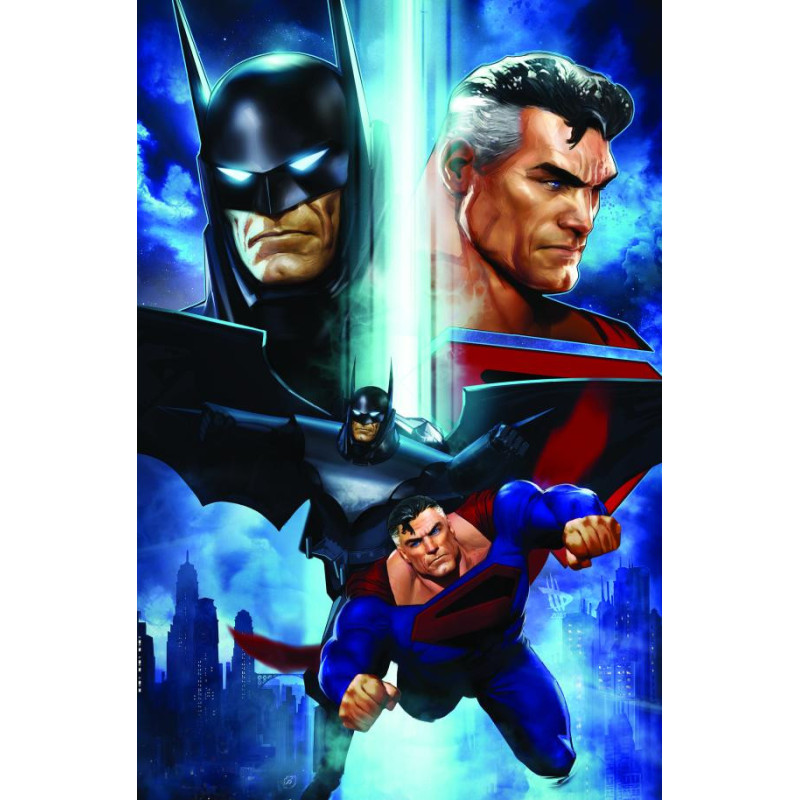 BATMAN SUPERMAN WORLDS FINEST  24 CVR B DAVE WILKINS CARD STOCK VAR