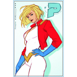 POWER GIRL  6 CVR C JEN BARTEL CARD STOCK VAR