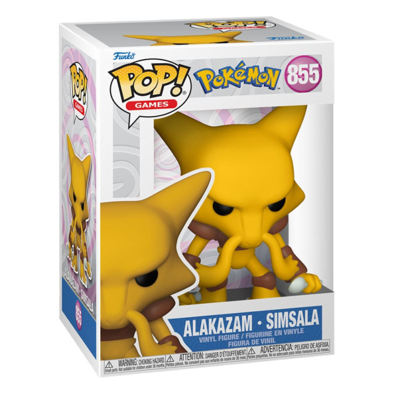 ALAKAZAM EMEA POKEMON POP GAMES VINYL FIGURINE 9 CM