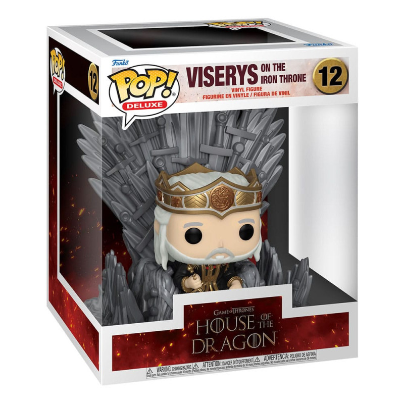 VISERYS ON THRONE HOUSE OF THE DRAGON POP DELUXE VINYL FIGURINE 9 CM