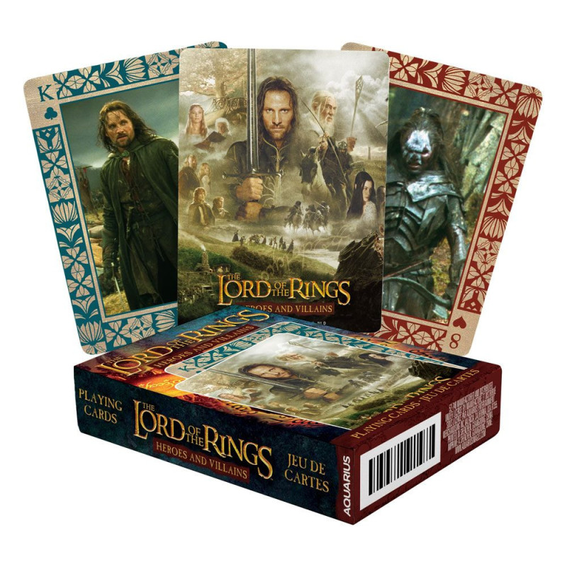 JEU DE CARTES A JOUER HEROES AND VILLAINS LE SEIGNEUR DES ANNEAUX