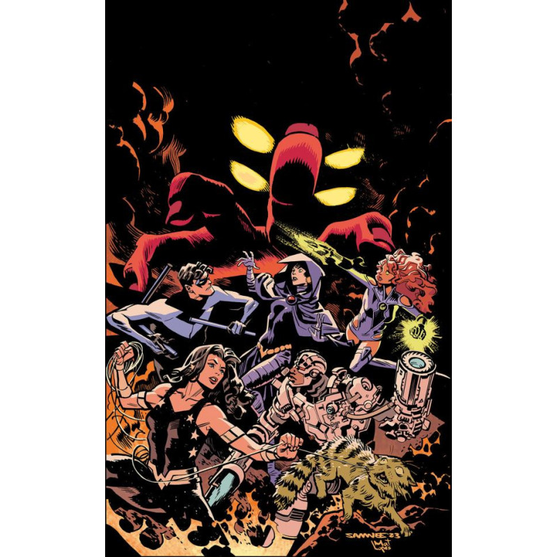 TITANS  10 CVR A CHRIS SAMNEE