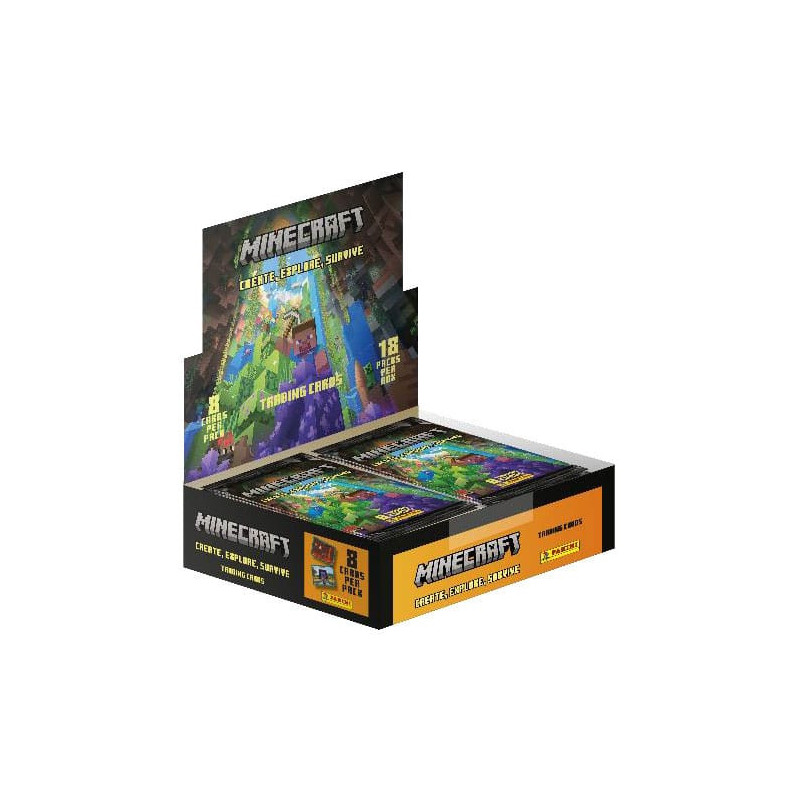 MINECRAFT CREATE EXPLORE AND SURVIVE FLOW PACKS BOOSTER PANINI
