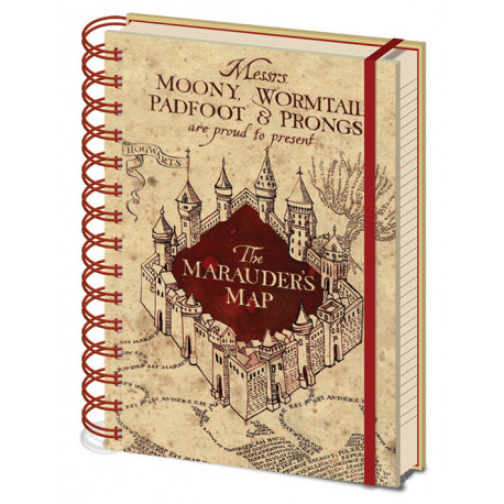 HARRY POTTER THE MARAUDERS MAP A5 WIRO NOTEBOOK
