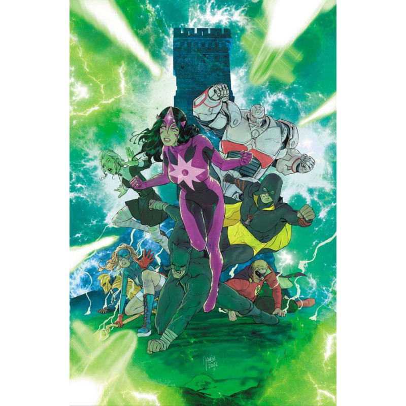 ABSOLUTE POWER TASK FORCE VII  3  OF 7  CVR C MIKEL JANIN CARD STOCK V