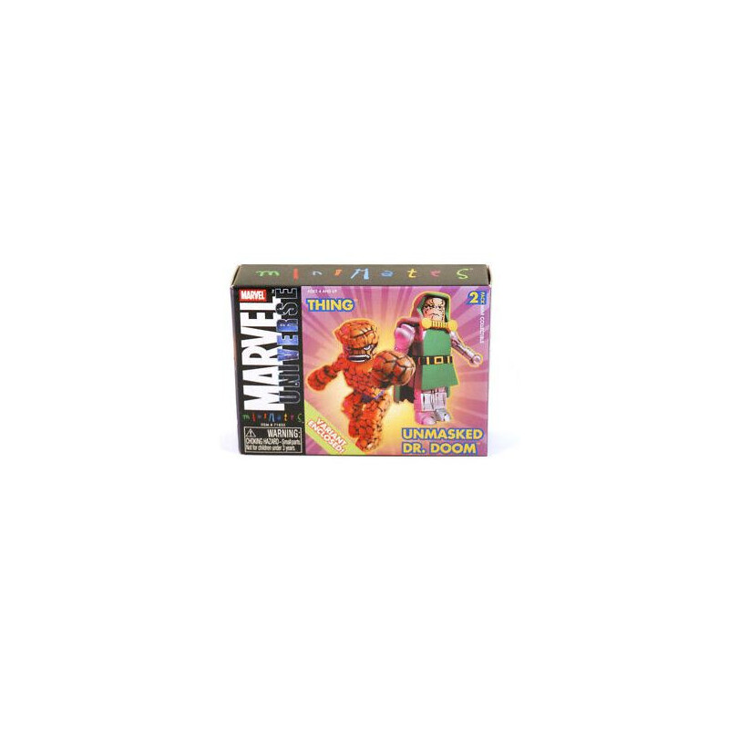 THING AND UNMASKED DOCTOR DOOM MINIFIGURE 2PACK 5 CM