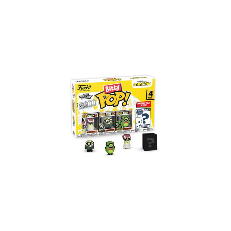 FRANKENBOB MINIONS PACK 4 FIGURINES BITTY POP VINYL 2 CM