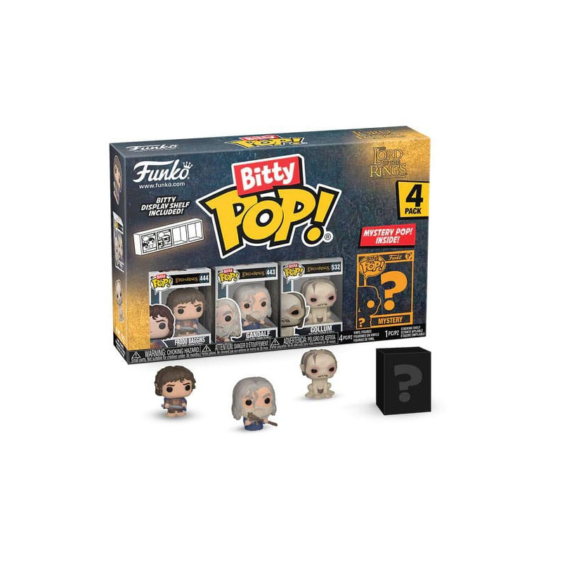 FRODO LE SEIGNEUR DES ANNEAUX PACK 4 FIGURINES BITTY POP VINYL 2 CM