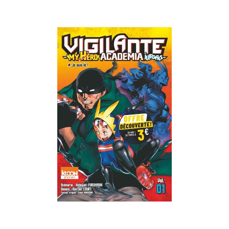 VIGILANTE  MY HERO ACADEMIA ILLEGALS T01 A 3 EUROS