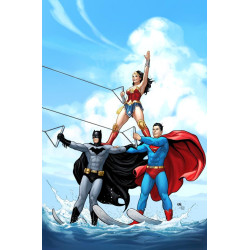 ACTION COMICS  1068 CVR D FRANK CHO SWIMSUIT CARD STOCK VAR