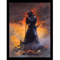 FRAZETTA DEATH DEALER III 30 X 40 CM COLLECTOR PRINT FRAMED
