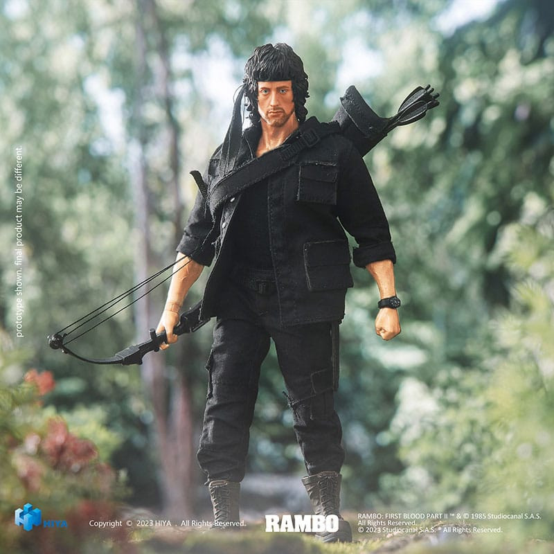 JOHN RAMBO FIRST BLOOD II RAMBO FIGURINE EXQUISITE SUPER SERIES JOHN R