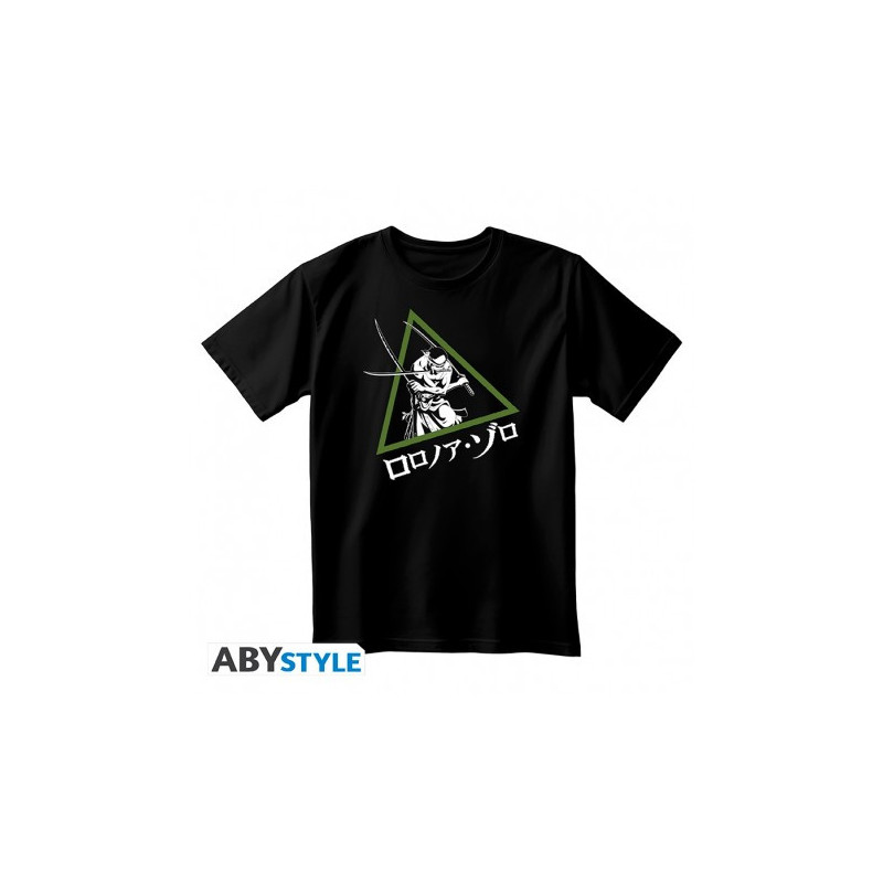 TSHIRT RORONOA ZORO NOIR UNISEXE ONE PIECE TAILLE L