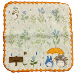 MINI SERVIETTE MON VOISIN TOTORO SOUS LA PLUIE 25 X 25 CM