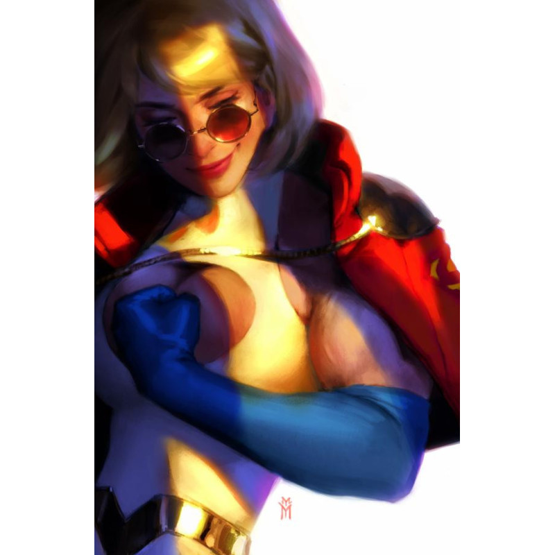 POWER GIRL  14 CVR B MIGUEL MERCADO CARD STOCK VAR