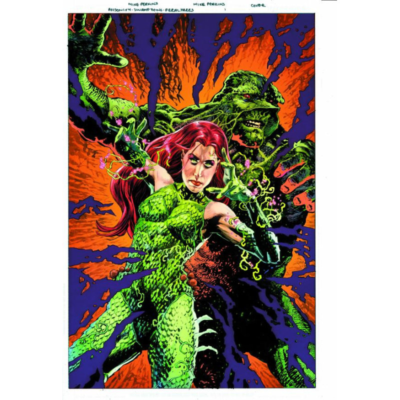 POISON IVY SWAMP THING FERAL TREES  1  ONE SHOT  CVR B MIKE PERKINS CA