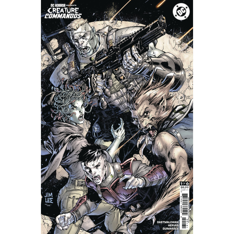 DC HORROR PRESENTS CREATURE COMMANDOS  1  OF 6  CVR C JIM LEE CARD STO