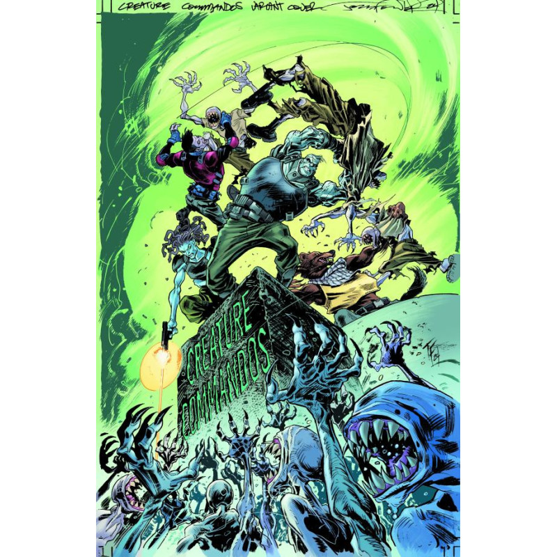 DC HORROR PRESENTS CREATURE COMMANDOS  2  OF 6  CVR B TOM FOWLER CARD 