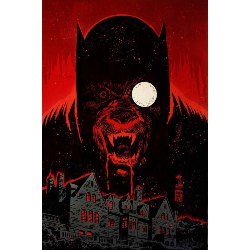 BATMAN FULL MOON  2  OF 4  CVR B FRANCESCO FRANCAVILLA CARD STOCK VAR 