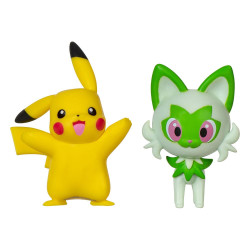 POKEMON GEN IX PACK 2 FIGURINES BATTLE FIGURE PACK PIKACHU ET POUSSACH