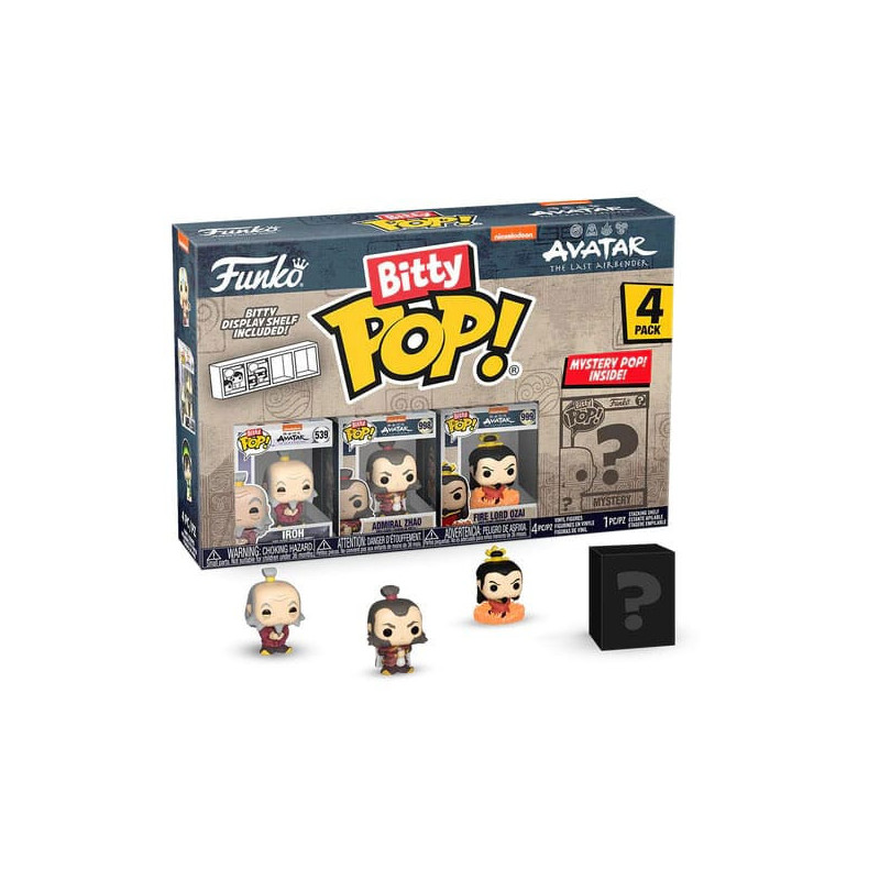 AVATAR LE DERNIER MAITRE DE L AIR PACK 4 FIGURINES BITTY POP IROH