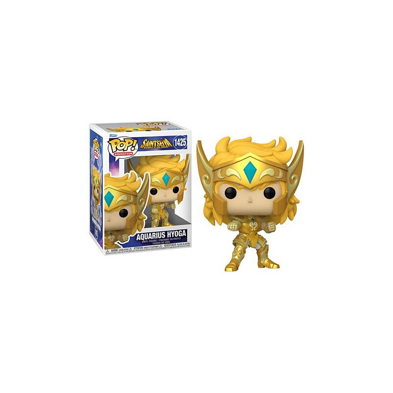 GOLD AQUARIUS HYOGA SAINT SEIYA POP ANIMATION FIGURINE 9 CM