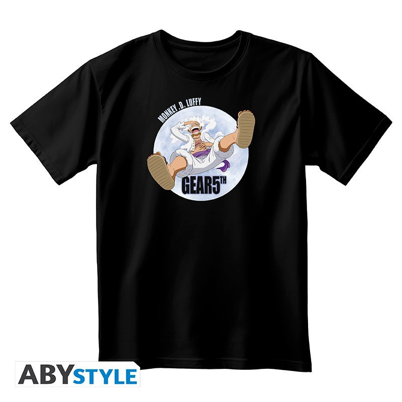 ONE PIECE TSHIRT NOIR UNISEXE GEAR 5TH