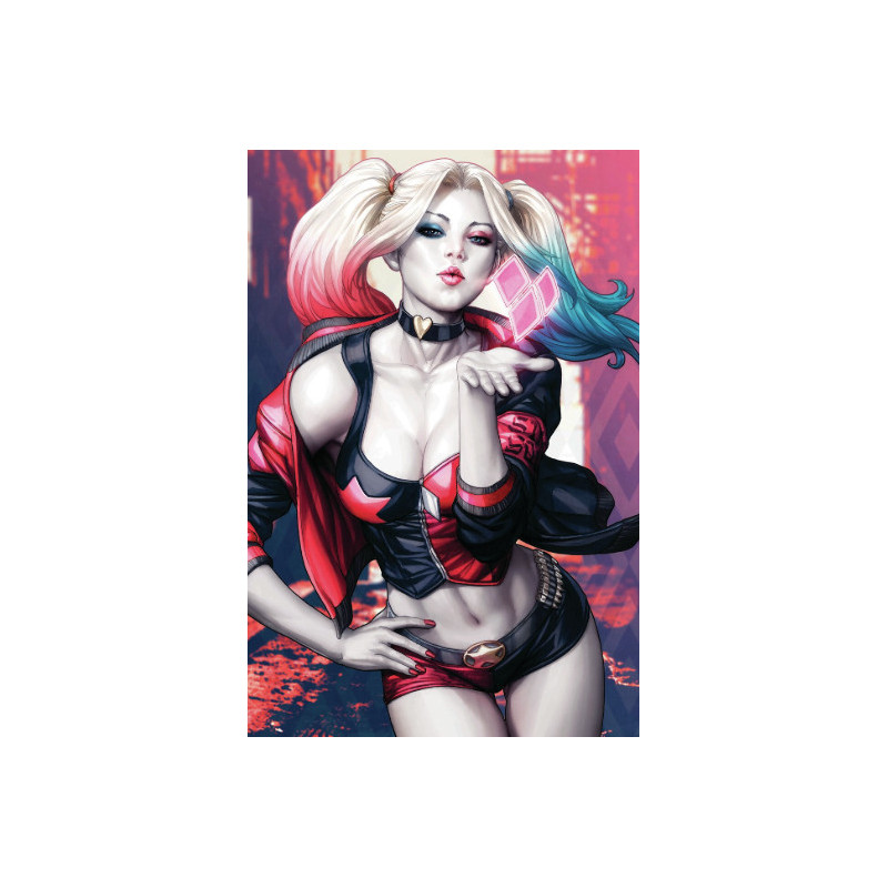 DC COMICS HARLEY QUINN BLOW COLLECTOR 30 X 40 CM PRINT FRAMED