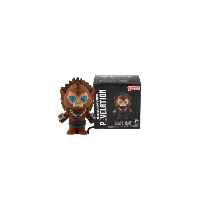 MOTU FIGURINE ERASER WITH ACCESSORIES BEAST MAN