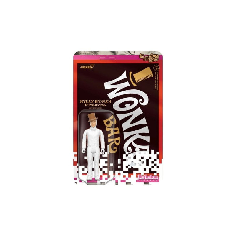 WILLY WONKA WHITE SUIT CHARLIE ET LA CHOCOLATERIE 1971 FIGURINE REACTI
