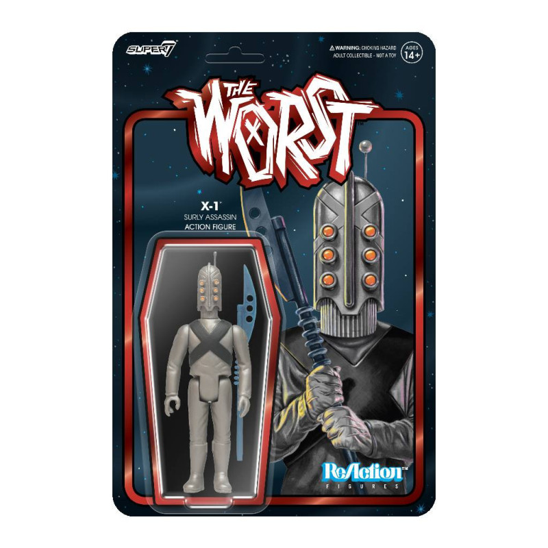X1 SUPER7 THE WORST REACTION WV6 SCUM SQUAD ACTION FIGURE 10 CM