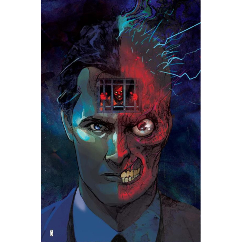 TWOFACE  2  OF 6  CVR B CHRISTIAN WARD CARD STOCK VAR