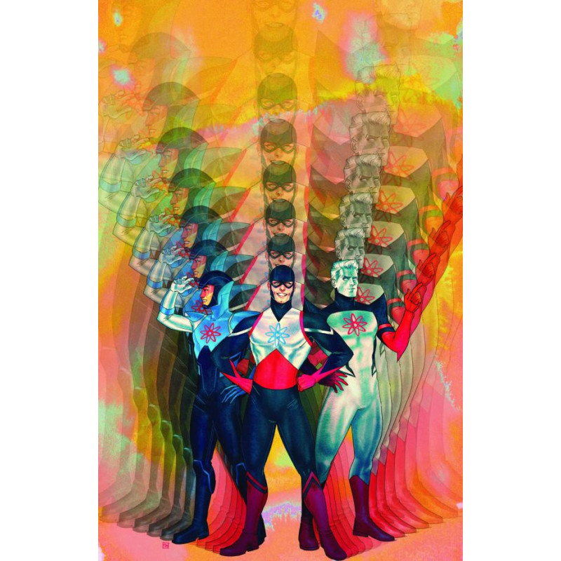 JUSTICE LEAGUE THE ATOM PROJECT  2  OF 6  CVR C KEVIN WADA CARD STOCK 