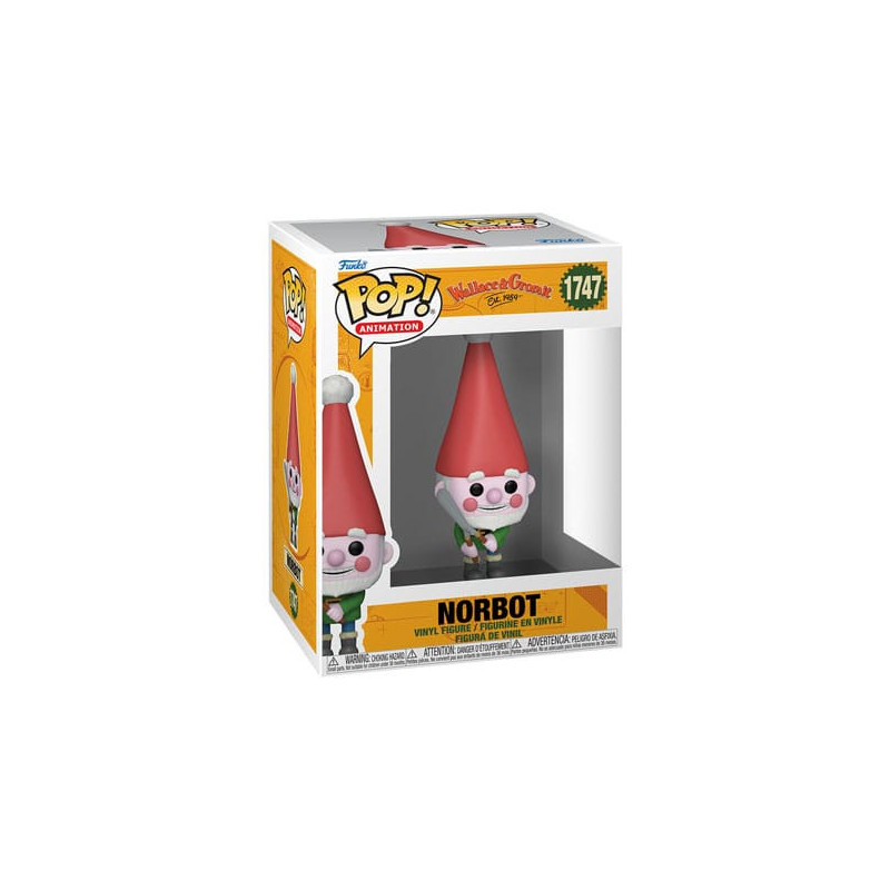 NORBOT WALLACE AND GROMIT POP ANIMATION VINYL FIGURINE 9 CM