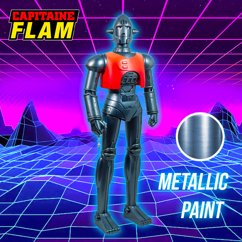 CRAG METALLIC PAINT  CAPITAINE FLAM FIGURINE 25 CM EXCLU