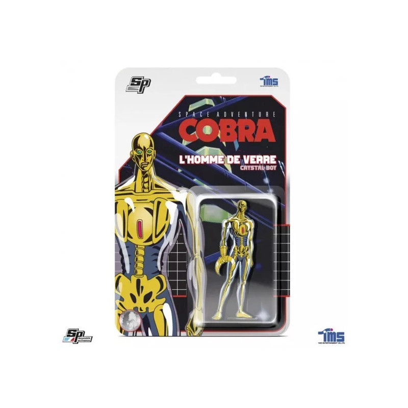 HOMME DE VERRE CRYSTAL BOY COBRA VARIANT SUPER PINS BLISTER CARD 10 CM